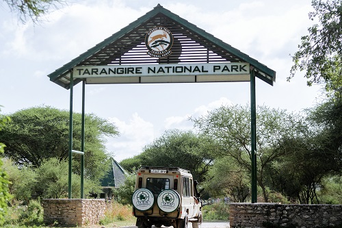 Main gate entrance of Tarangire National Park